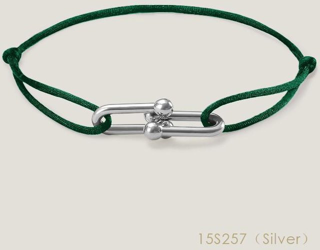 Amy lii Armband, U-Form Charm, Edelstahl, Silber, Damen - Bild 1