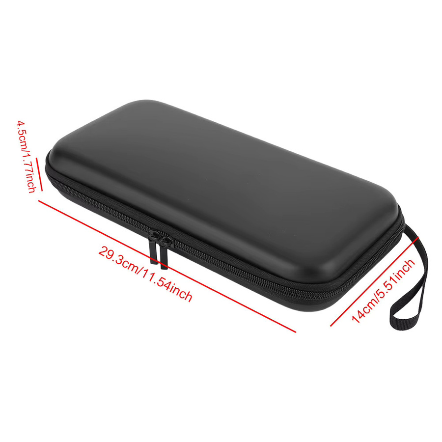 Tragbare Aufbewahrungstasche für Nintendo Switch 2 in Schwarz mit Displayschutz und kratzfestem Reißverschluss aus PU-Material - Bild 3