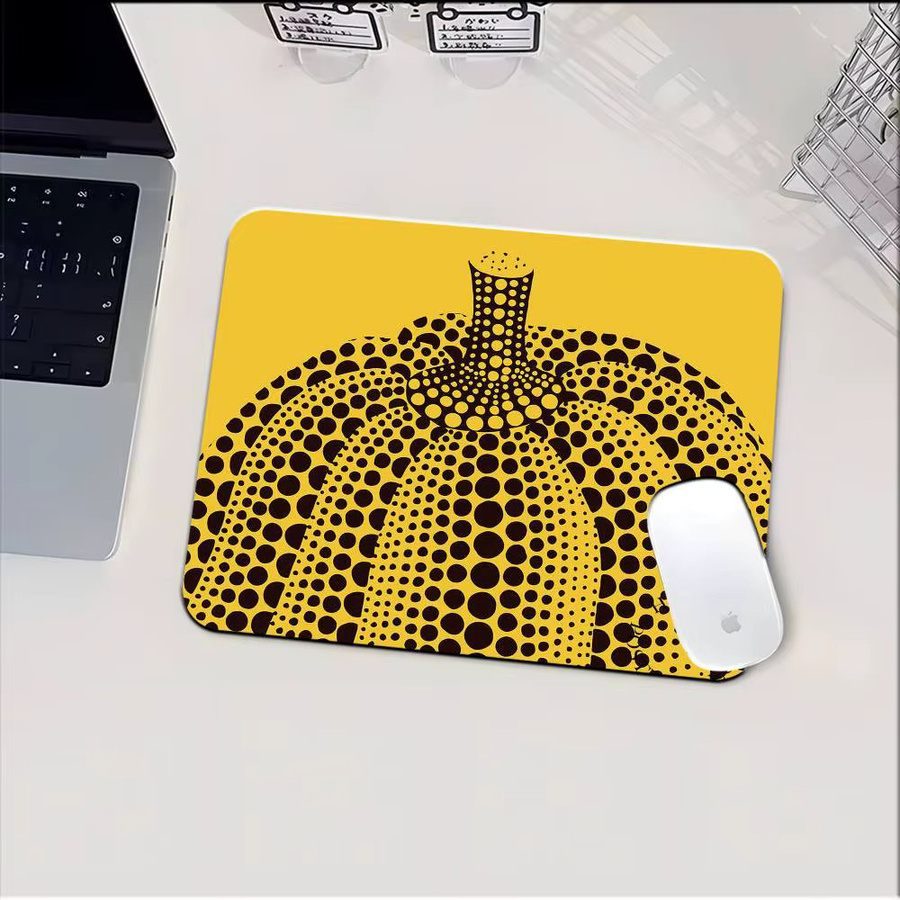 Mesuca Mauspad im Yayoi Kusama Stil, rutschfestes Schreibtischpad für Tastatur und Laptop - Bild 4