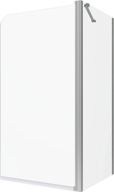 Aquabatos Badewannenaufsatz mit Seitenwand aus Glas, transparent, B/T/H: 80 x 70 x 140 cm - Bild 1