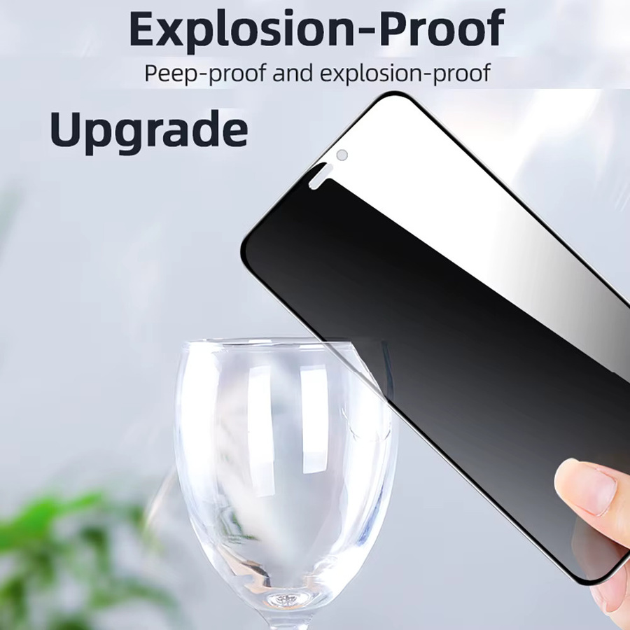 YKSPACE Anti-Spionage Blickschutz Panzerglas für iPhone 18 17 16 15 14 13 12 11 Pro Max Plus Mini XR XS transparent - Bild 5