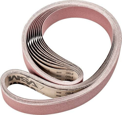 PFERD Korund Schleifband für Bandschleifer, Körnung 80, Farbe Braun, L x B: 2000 x 50 mm, 10 Stück - Bild 1