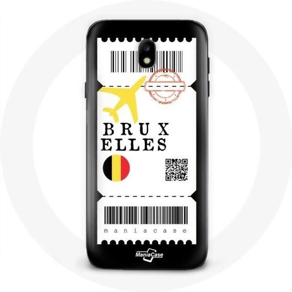 Handyhülle für Samsung Galaxy S5 mit Flugticket Brüssel Belgien Design in Mehrfarbig - Bild 1