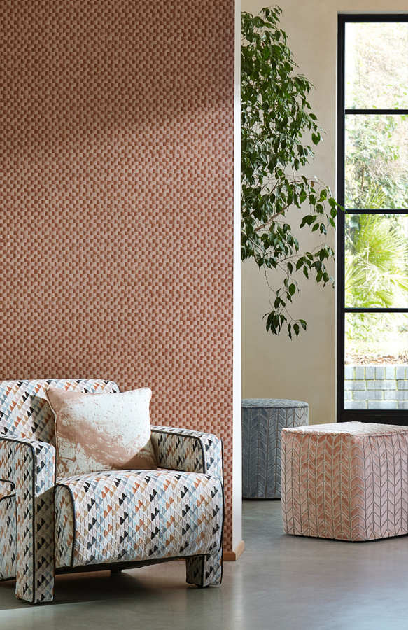 Harlequin Tapete Skiva Grounded Modernes Geometrisches Design aus Vinyl - Bild 1