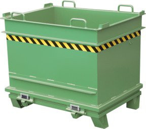 Bauer Südlohn Baustoffcontainer BC 1000 in Resedagrün - Bild 1