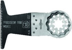 Fein E-Cut Sägeblatt Precision Bimetal für Stichsägen für Holz und Kunststoff, Starlock, Schwarz, B/H: 65 x 50 mm, 3er Pack - Bild 1