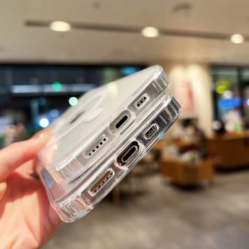 Transparente MagSafe magnetische kabellose Lade-Animationshülle für iPhone 17, 16, 15, 14, 13, 12, 11 Pro Max, Mini und Plus - Bild 3