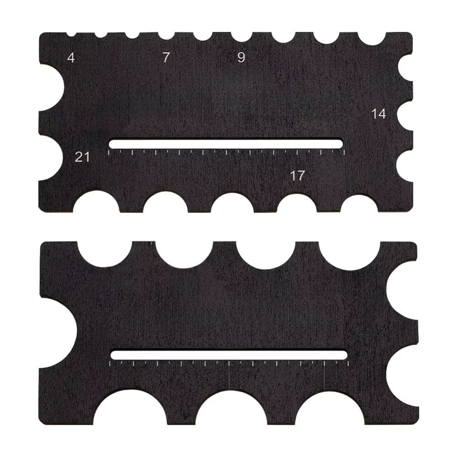Augen-Mößenmesser-Werkzeug aus Metall in Schwarz für DIY-Handwerk und Puppenherstellung, Durchmesser 4–32 mm, B/H: 7,6 x 6,3 cm - Bild 7