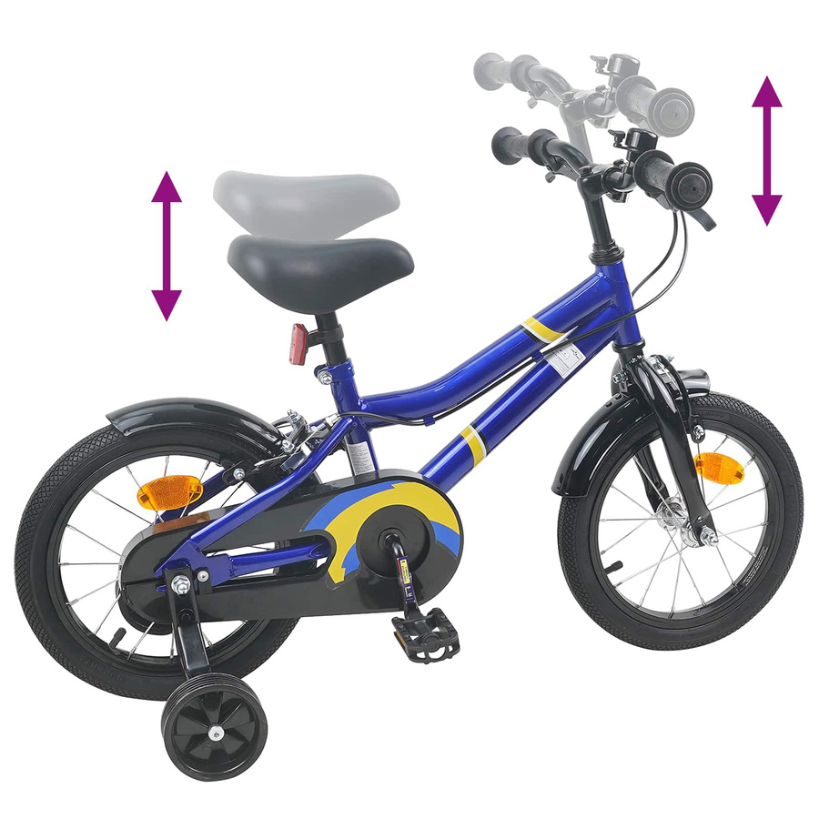 VD Home Furnishing Kinderfahrrad 16 Zoll Blau & Weiß - Bild 4