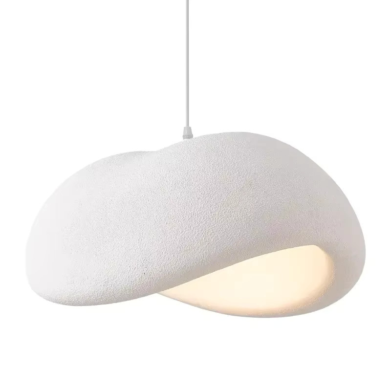 VIGOUS Wabi Sabi LED Pendelleuchte in Weiß für Wohnzimmer und Schlafzimmer - Bild 2