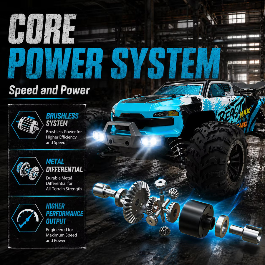 ZNLYRION RC-Buggy, 2,4G-Fernsteuerungsauto, für jedes Gelände - Bild 2