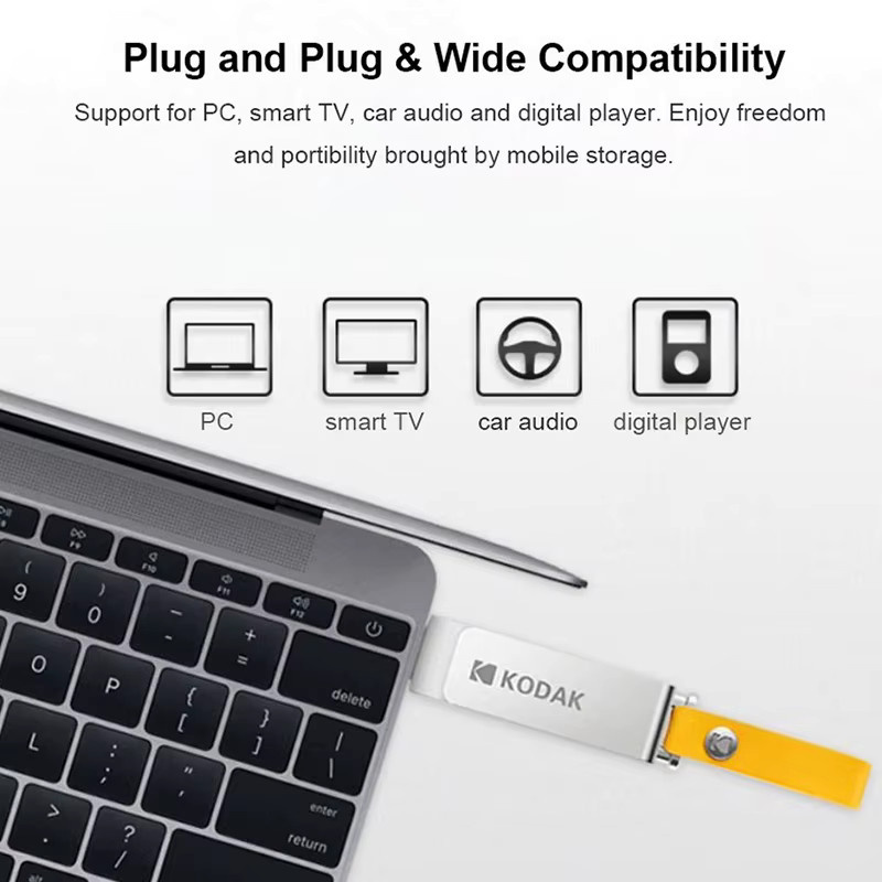Kodak Metall USB-Flash-Laufwerk USB 3.1 mit 64GB Speicherplatz in Silber - Bild 3