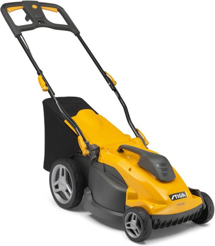 Stiga Combi 340c Elektro-Rasenmäher mit 38 cm Schnittbreite, Fang- und Mulchfunktion sowie Rasenkamm - Bild 2
