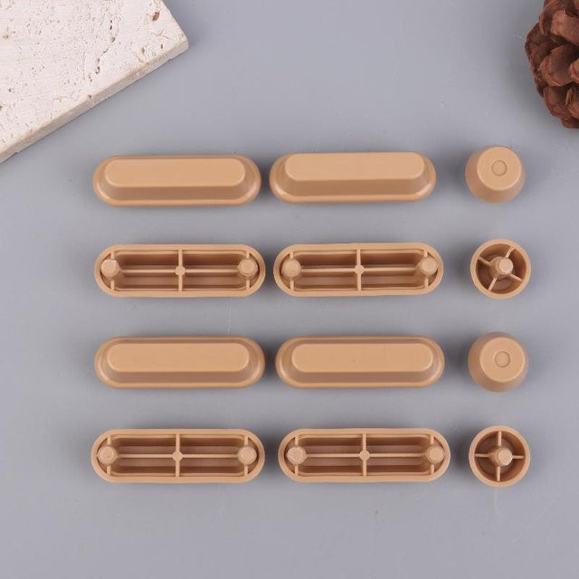 Yaye Toilettensitz Puffer Stopper Set aus Kunststoff, 12 Stück, Braun - Bild 1