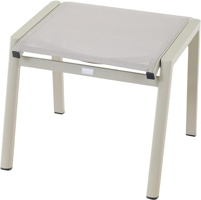 Siena Garden Hocker Bologna Seidengrau Matt aus Aluminium und Ranotex-Gewebe B/T/H: 44 x 54 x 52,5 cm - Bild 1