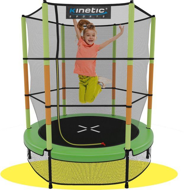Kinetic Sports Jumper Kinder Trampolin 140 cm Grün-Orange - Bild 1