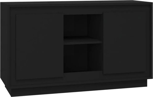 vidaXL Sideboard Schwarz in klassischem Design aus Holzwerkstoff, B/T/H: 102 x 35 x 60 cm - Bild 1