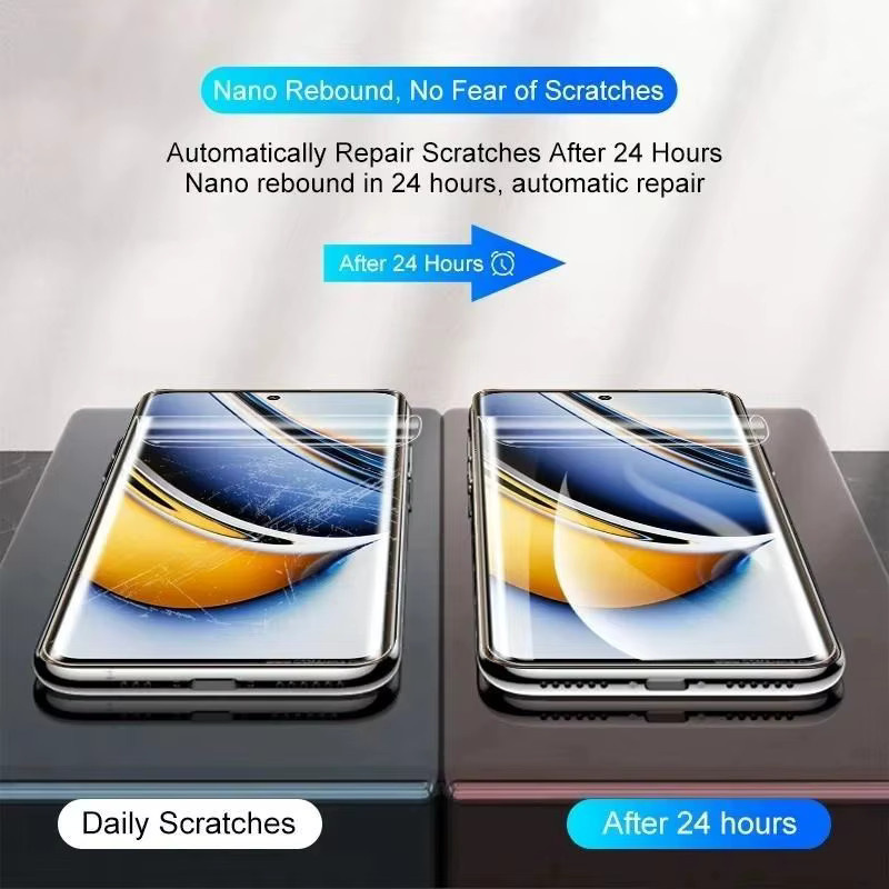 Hydrogel Displayschutzfolie für OPPO Realme 14 13 12 11 10 Pro Plus Hinweis 60 50 GT 6T P3 P2 Pro, transparent - Bild 2
