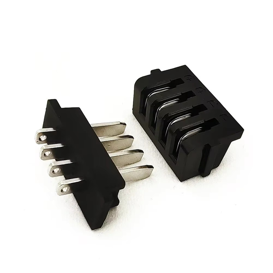 E-Bike Batterie Power Entladung Stecker mit 4 oder 5 Pins für Hailong Akkus in Schwarz - Bild 4