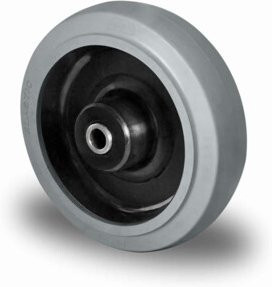 CASCOO Rollenlager R4E2 aus Edelstahl in Schwarz und Grau, Durchmesser: 100 mm - Bild 1