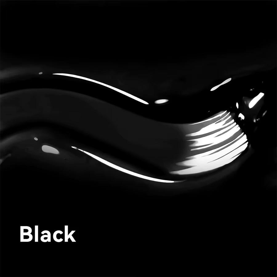 QAZIXU Nagellack, Gel, schwarz, glänzend, 10 ml - Bild 6