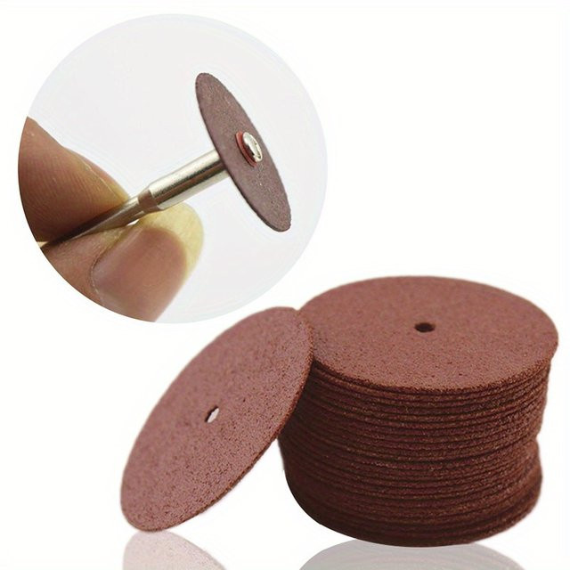LouCnloin Schleifscheiben und Kreissäge-Klingen Set für Multitool zum Schneiden von dünnem Eisen, Braun - Bild 1