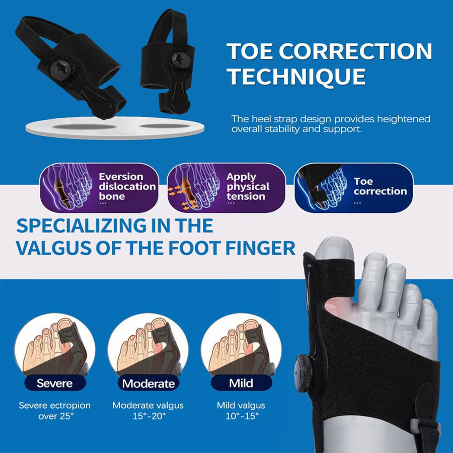Ballenzeh-Korrektor Unisex Fuß Hallux Valgus Schienen - Bild 6