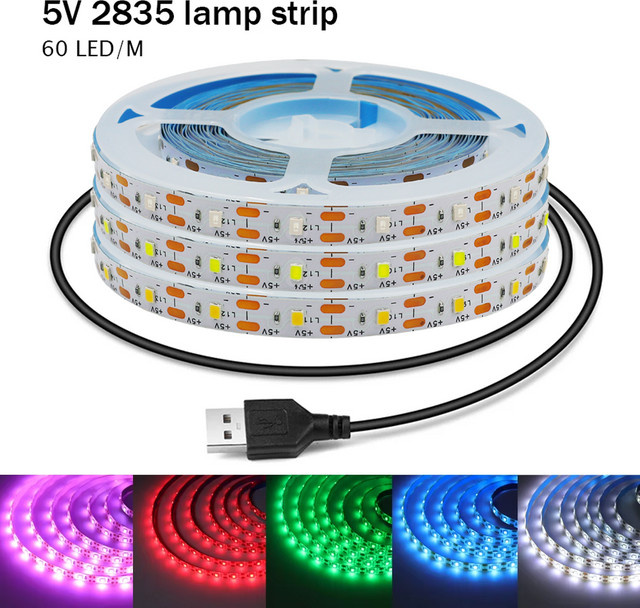 GAHADA USB-LED-Streifen 2835 mit CCT-Funktion für TV-Hintergrundbeleuchtung und Raumdekoration, Multicolour, 5 V - Bild 1
