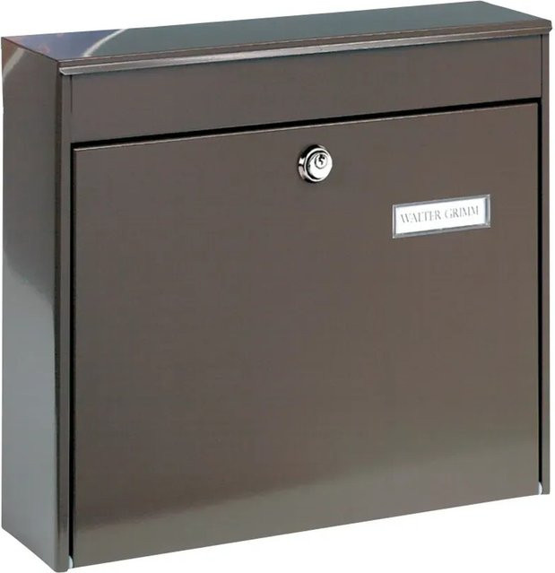 Burg Wächter Zaun-Briefkasten Potsdam in Braun - Bild 1
