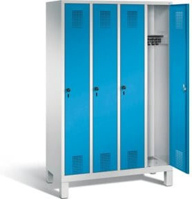 C+P Garderobenschrank Evolo mit Front in Lichtblau und Korpus in Lichtgrau, H: 185 cm, B: 119 cm, T: 50 cm - Bild 1