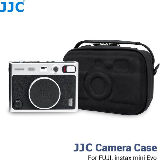 JJC Hartschalenkoffer EVA Kameratasche in Schwarz kompatibel mit Fujifilm X-E, Instax Mini EVO, Instax Mini LiPlay und Sony a6700 - Bild 1
