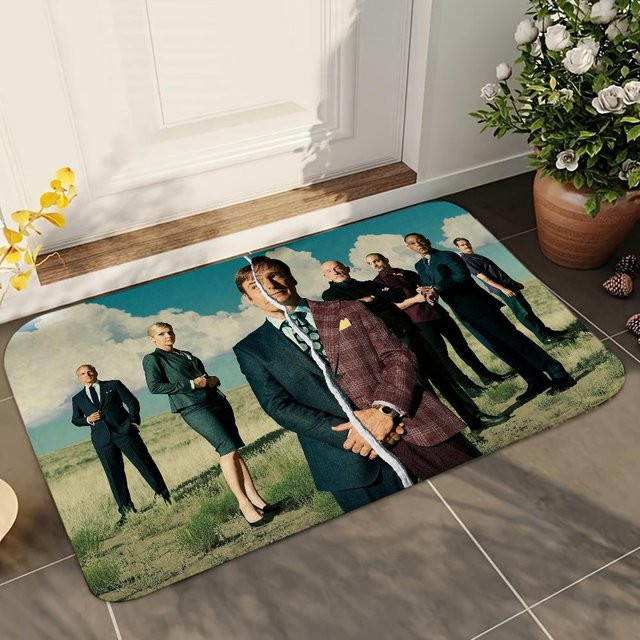 Better Call Saul Badezimmermatte von MINISO, rutschfeste Absorptionsmatte aus Polyester, Mehrfarbig, B/T: 80 x 50 cm - Bild 1