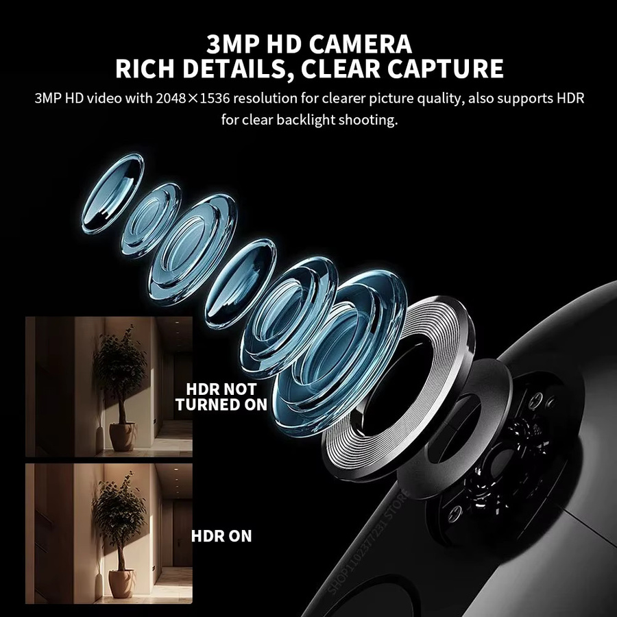 Xiaomi Smart Cat Eye 2 WLAN-Video-Türspion mit 3MP HD, Infrarot-Nachtsicht und 180° Weitwinkel in Schwarz für die Mi Home App - Bild 4