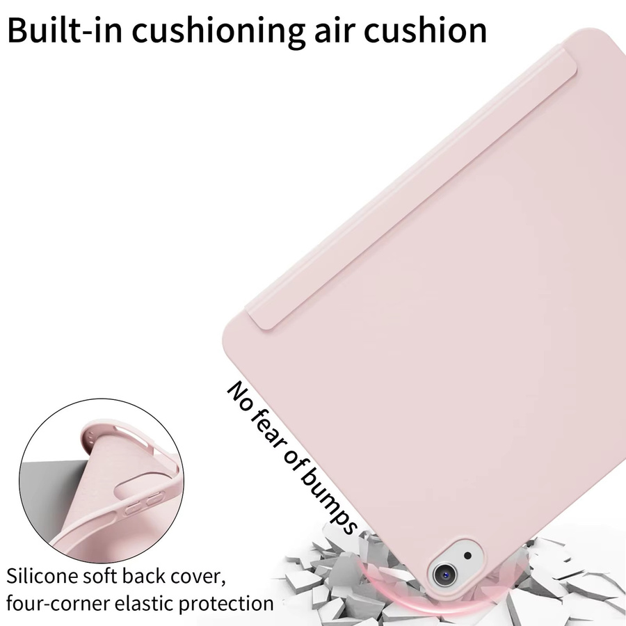 Magnetische Smart Cover Flip Case für Apple iPad in Pink - Bild 3