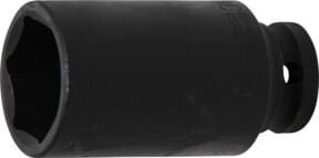 BGS Kraft-Steckschlüssel-Einsatz Sechskant tief 7230, Antrieb Innenvierkant 12,5 mm (1/2 Zoll), Schlüsselweite 30 mm, schwarz - Bild 1