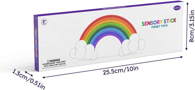 A Family Of Home Textiles EDC Fidget Sensorik-Stäbe, 8-teiliges Set - Bild 1