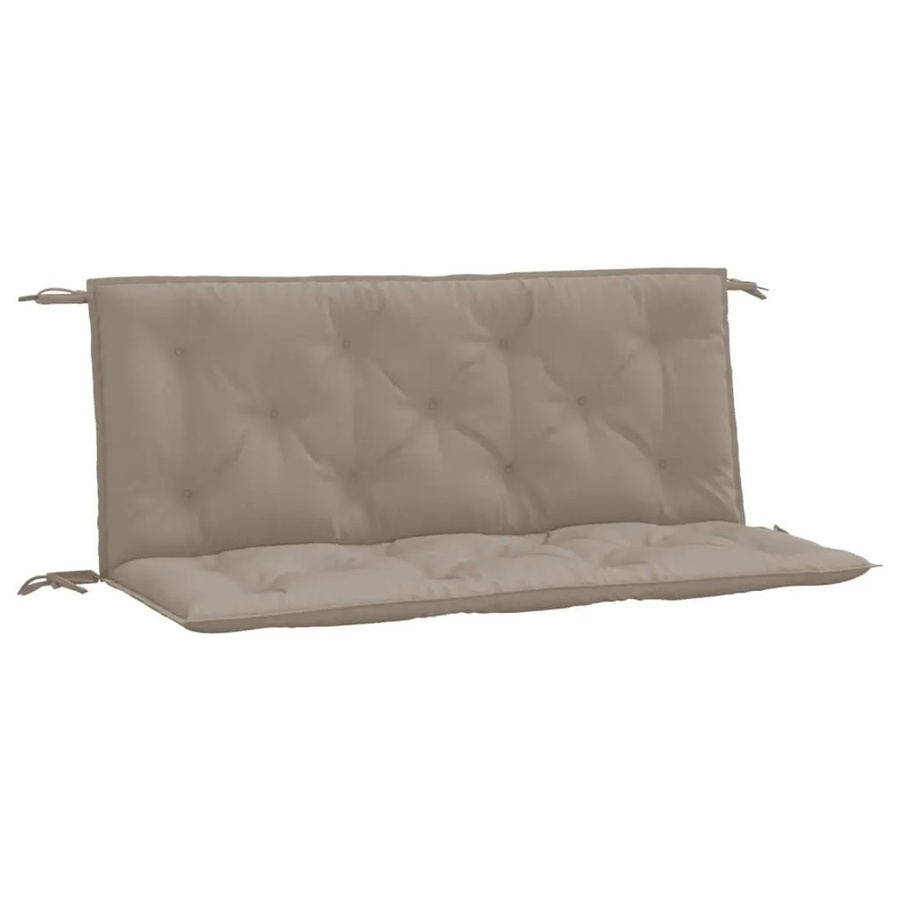 vidaXL Gartenbank-Auflagen 2er-Set aus wasserabweisendem Oxford-Gewebe, Farbe: Taupe/Beige, B/T/H: 120 x 50 x 7 cm - Bild 2