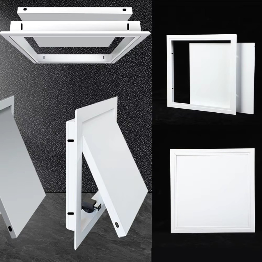 Zugangspanel aus Aluminiumlegierung in Weiß als bündige Wand- und Deckenlochabdeckung für Inspektionsöffnungen - Bild 3