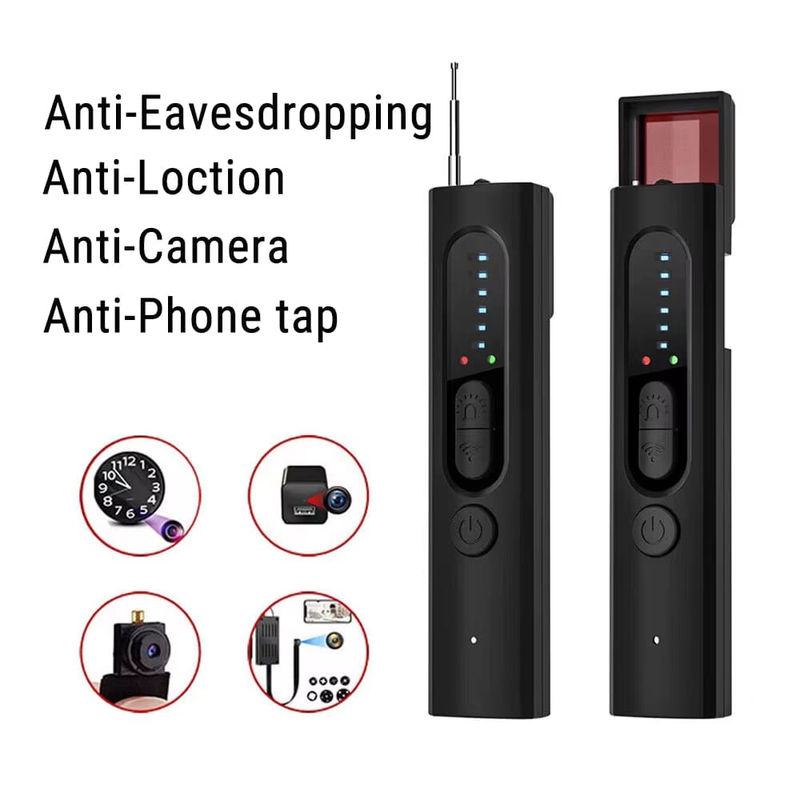 LS VISION Drahtloser HF-Signaldetektor und Anti-Spionage-Detektor zur Erkennung versteckter Kameras sowie magnetischer GPS-Ortungs-Tracker in Schwarz - Bild 6