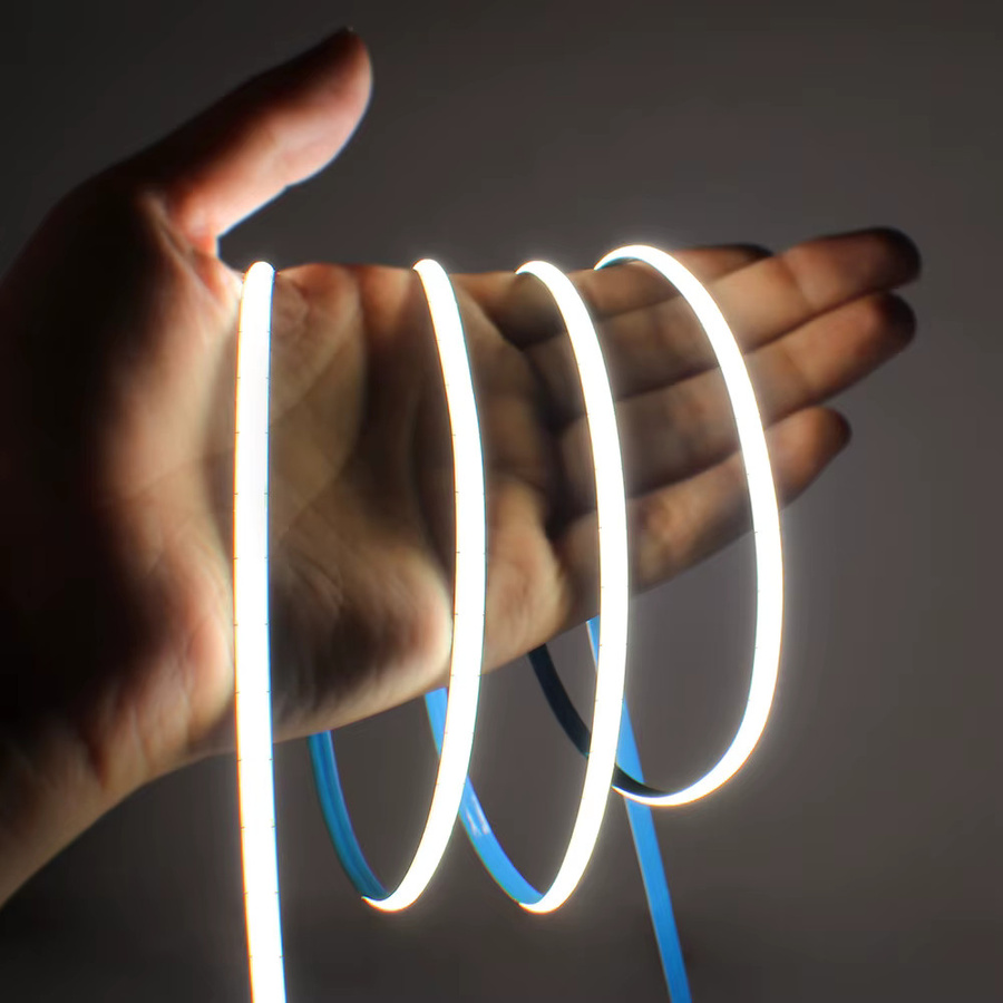 Tayire COB-LED-Streifen mit 400 LEDs/m, 5 V, flexibler und selbstklebender Lichtleiste in Weiß, 5 mm dünn und alle 1 cm schneidbar für deine Dekorbeleuchtung - Bild 3