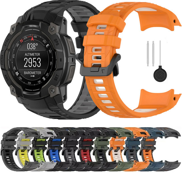 Garmin Uhrenarmband Silikon, Schwarz, Unisex - Bild 1