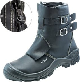Atlas Sicherheitsstiefel DUO SOFT 792 HI HRO S3 aus Leder in Schwarz, Größe 47, Weite 10 - Bild 1