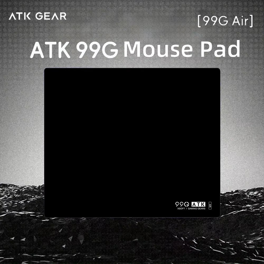 ATK 99G AIR XSoft eSport Gaming-Mauspad in Schwarz mit genähtem Rand und rutschfester Unterseite - Bild 2