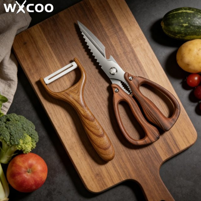 WXCOO Mehrzweck-Küchenschere aus Edelstahl für Hühnerknochen und Fischschuppen - Bild 1