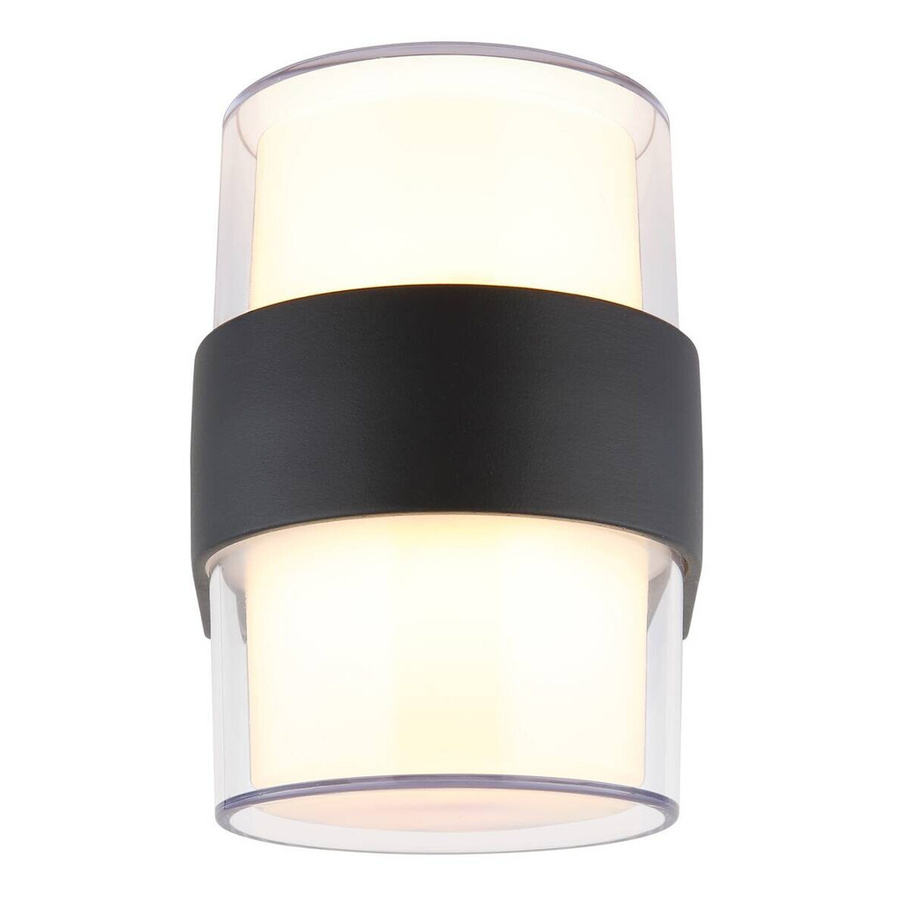 Globo Lighting Außenleuchte IGNACIO Up-Down LED in Grau mit transparentem Glas, B/H/T: 10,5 x 13,0 x 9,6 cm - Bild 3