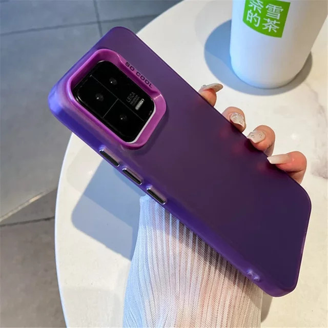 Stoßfeste Handyhülle mit mattem Laser-Effekt für Xiaomi 13T 12T 11 13 14 und Poco X6 F5 F4 F3 Pro sowie Redmi Note 13 12 Pro in Multicolor - Bild 1