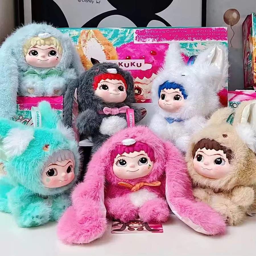 Bandai Wakuku Kaninchen Plüschpuppe, 1-6-teiliges Set, bunt - Bild 3