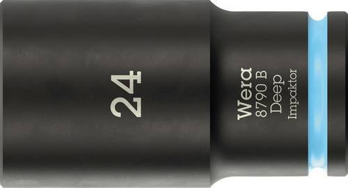 Wera Impaktor Deep 8790 B Außen-Sechskant Steckschlüsseleinsatz, 24 mm, Schwarz - Bild 1