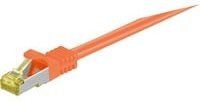 Goobay Patchkabel RJ-45 SFTP Cat 7 Ethernet LAN Kabel Orange, Länge: 3,0 m - Bild 1