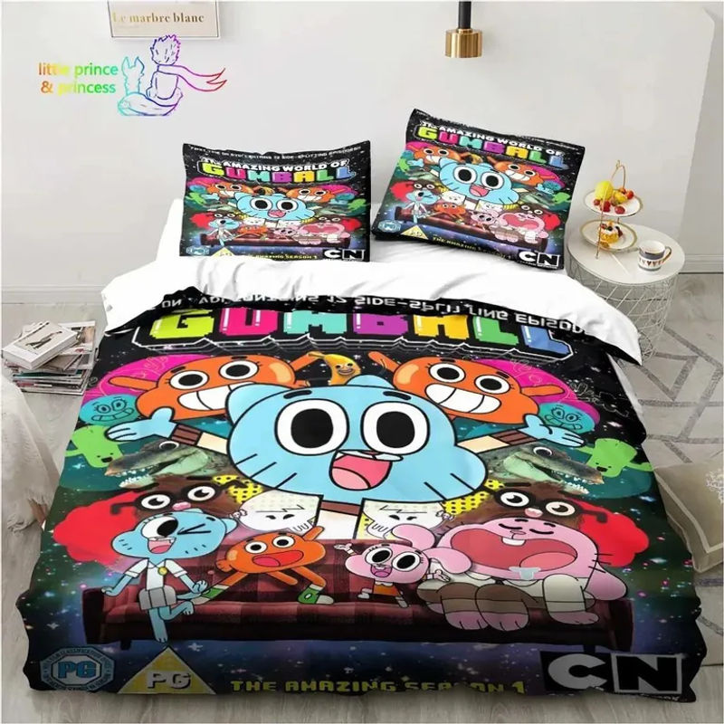 Amazing World Gumball Bettwäscheset aus Mikrofaser mit Motiv, Mehrfarbig, B/H: 200 x 230 cm - Bild 2